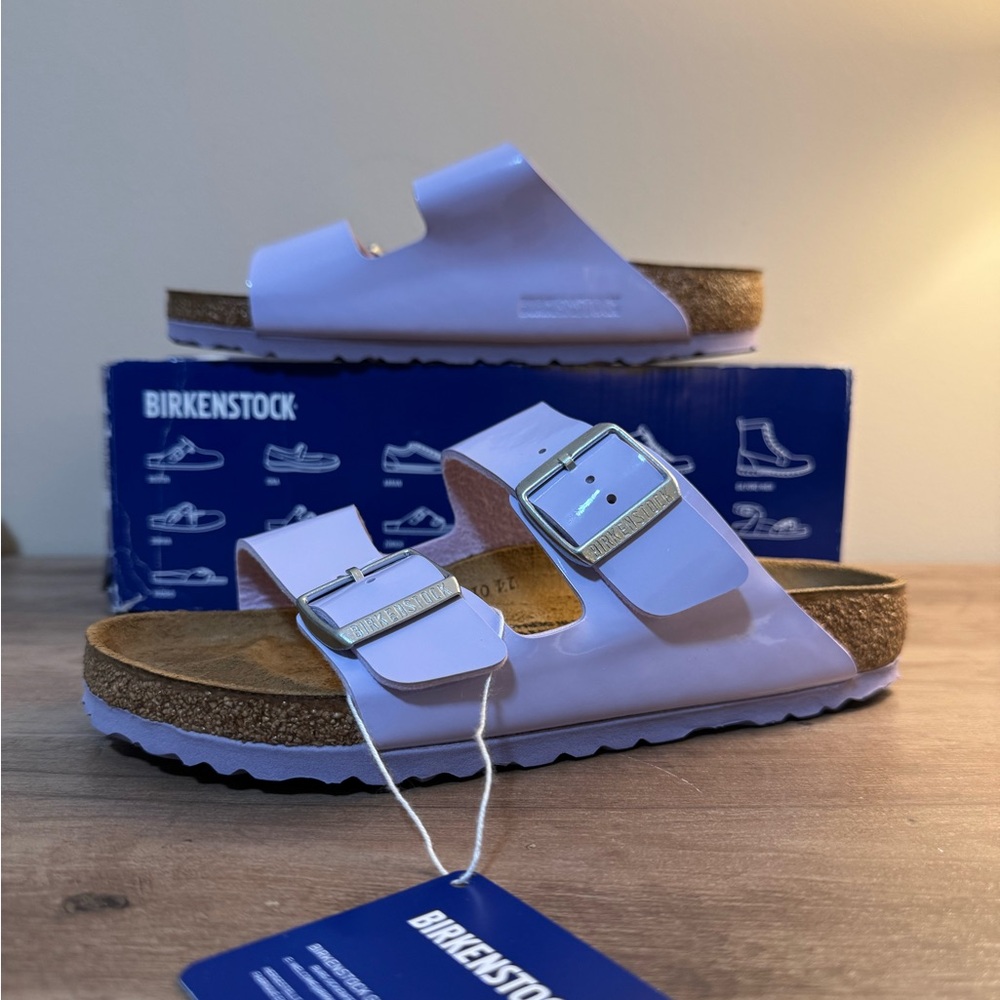 Birkenstock Arizona Sandal in Purple Fog